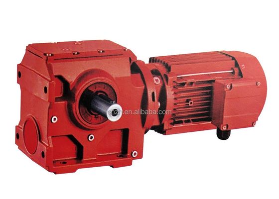 Peredam Kecepatan Gearbox Heliks Heliks Listrik Tinggi Untuk Transmisi Sudut Kanan Motor Pengurangan Diarah