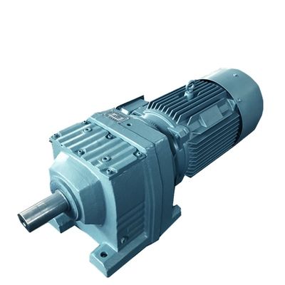 220V Helical Gear Speed ​​Reducer Dengan Perumahan Besi Cor